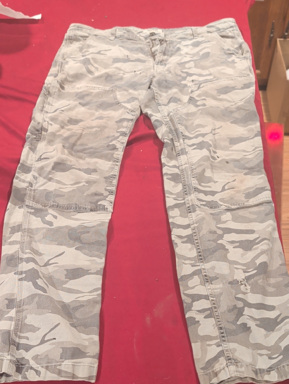 Goodthreads Light Gray Canvas Pants with Subtle Camo